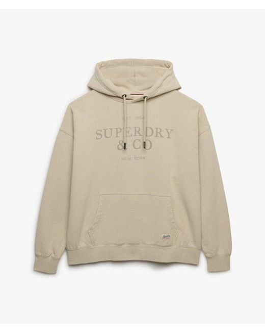 Superdry Natural & Co Luxe Casual Relaxed Hoodie