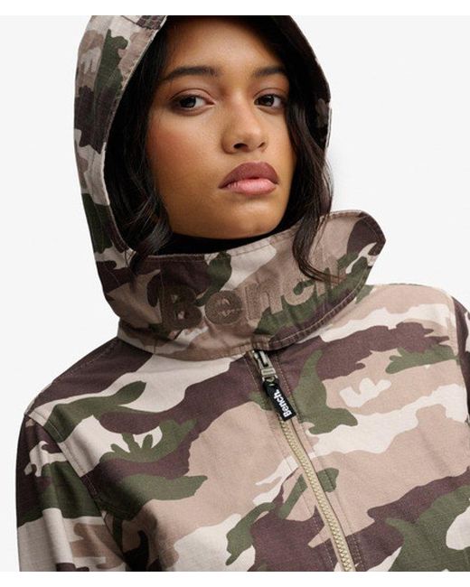 Superdry Green Bench X & Co Bench Hooded Funnel Neck Ripstop Jacket