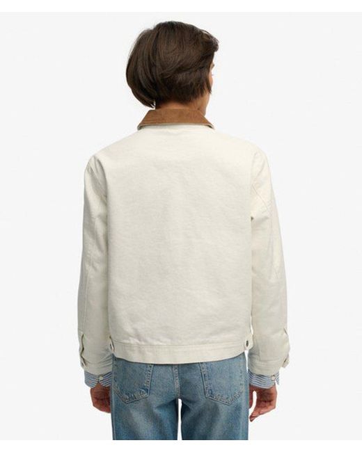 Superdry Natural & Co Cord Collar Ranch Jacket