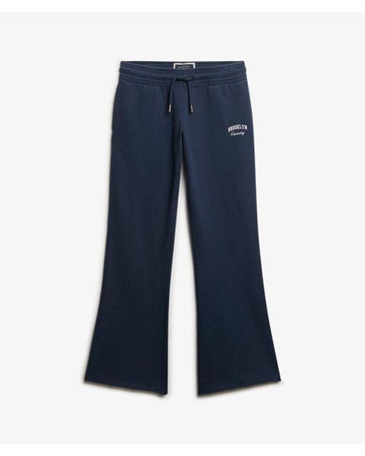 Superdry Blue & Co Athletic Essentials Low Rise Flare joggers