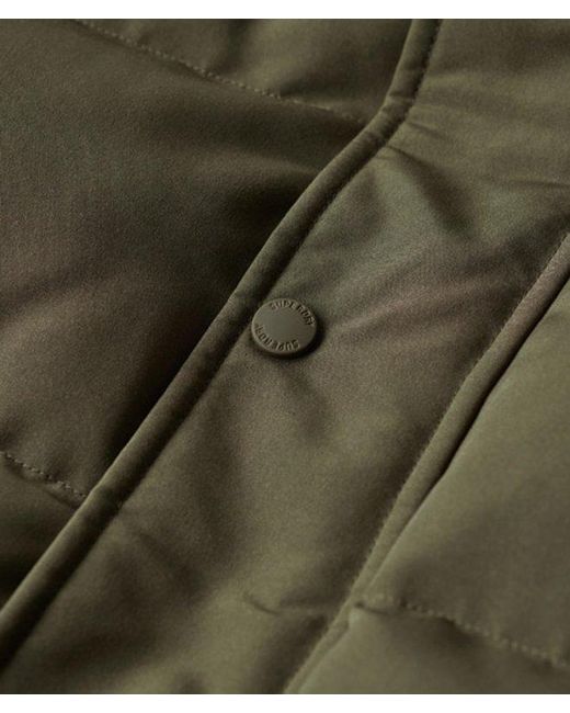Superdry Green & Co Everest Short Hooded Puffer Jacket for men