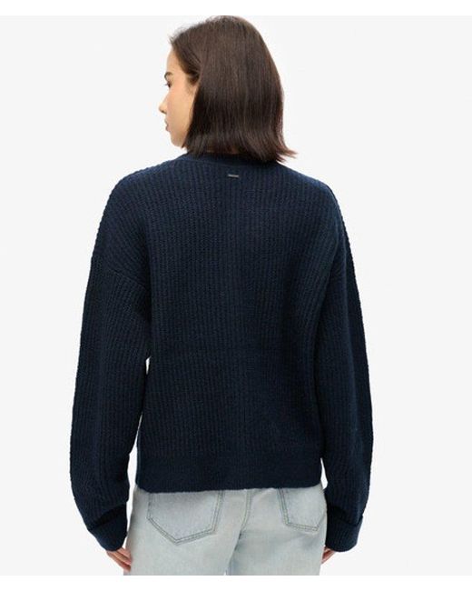 Superdry Blue & Co Brushed Crew Neck Jumper