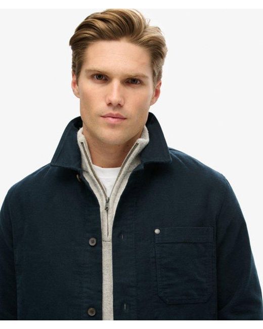 Superdry Blue & Co The Merchant Store - Moleskin Overshirt for men