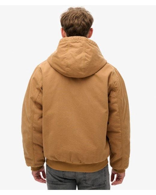 Superdry Surplus-bomberjack Met Capuchon in het Brown voor heren