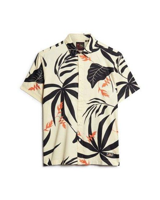 Superdry White Hawaiian Shirt for men