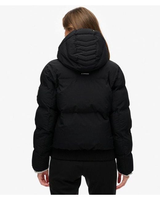 Superdry Black & Co Hooded Ski Bomber Jacket