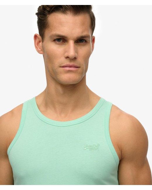 Superdry Green & Co Essential Logo Vest Top for men