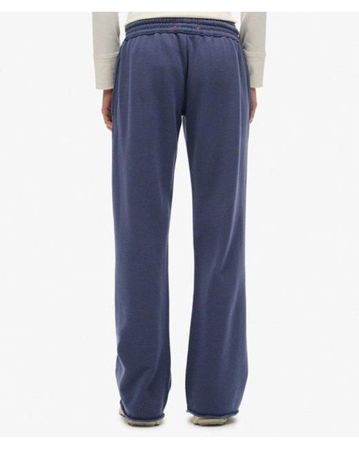 Superdry Blue & Co Athletic Print Flare joggers