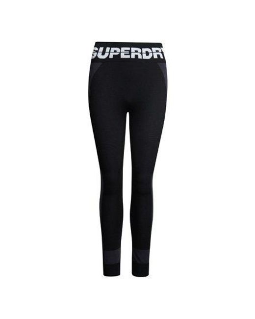 Superdry Black Sport Seamless Baselayer leggings