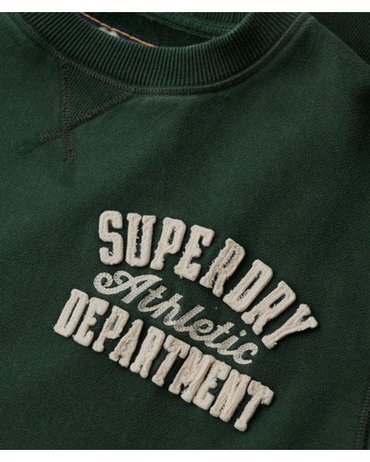 Superdry Green & Co Vintage Athletic Crew Neck Sweatshirt for men