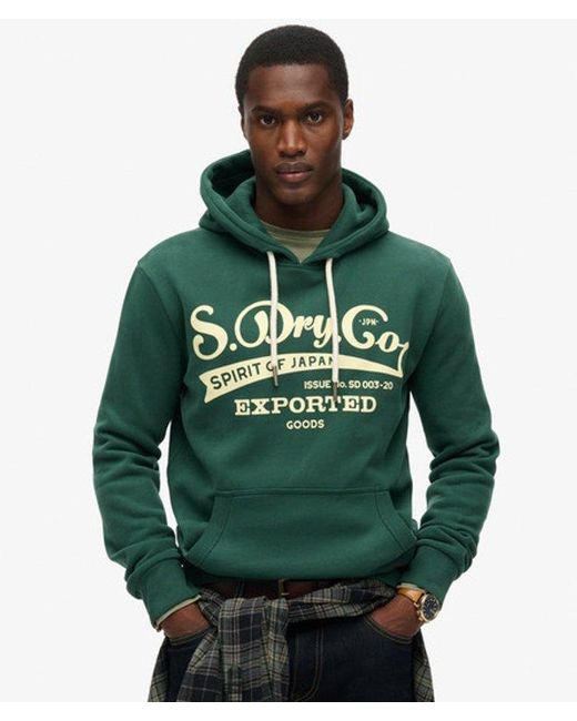 Superdry Green & Co Classic Spirit Hoodie for men