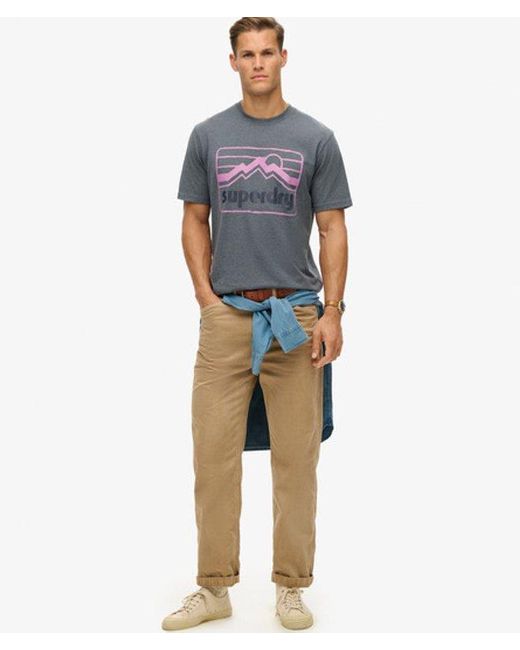 Superdry Gray & Co 90s Terrain Graphic T-shirt for men