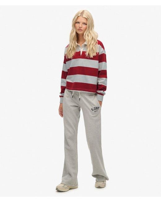 Superdry & Co Athletic Embroidered Flare joggers