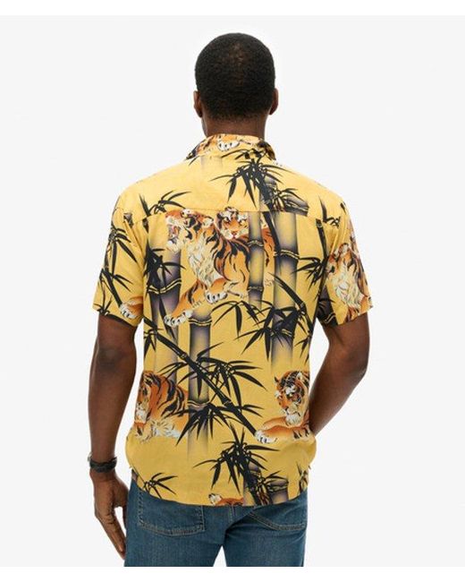 Superdry Metallic & Co Hawaiian Resort Shirt for men