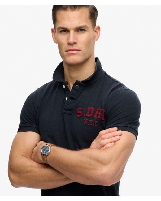 Superdry Blue & Co Vintage Athletic Polo Shirt for men