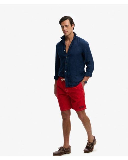 Superdry Red & Co Cargo 19-inch Boardshorts for men
