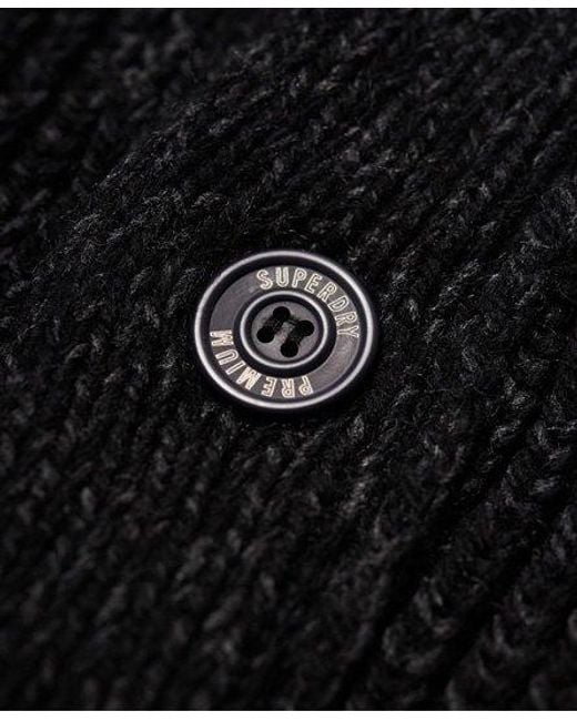 Superdry Jacob Shawl Cardigan Blackfriar Twist for men