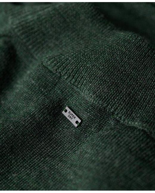 Superdry Green Lightweight Knitted Merino Knit Dress