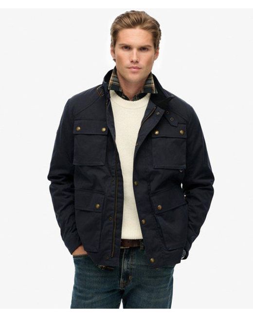 Superdry Black & Co The Merchant Store - Wax Racer Jacket for men