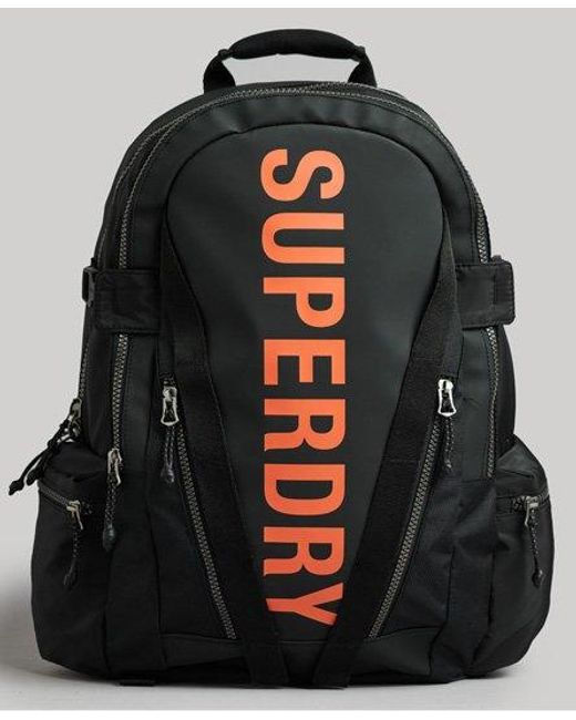 Superdry Mountain Tarp Graphic Backpack Black Size: 1size for men