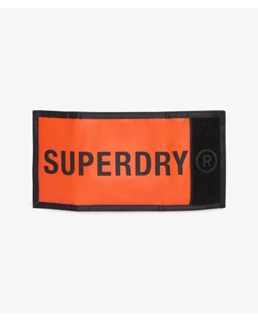 Superdry Orange Tarp Tri-fold Wallet
