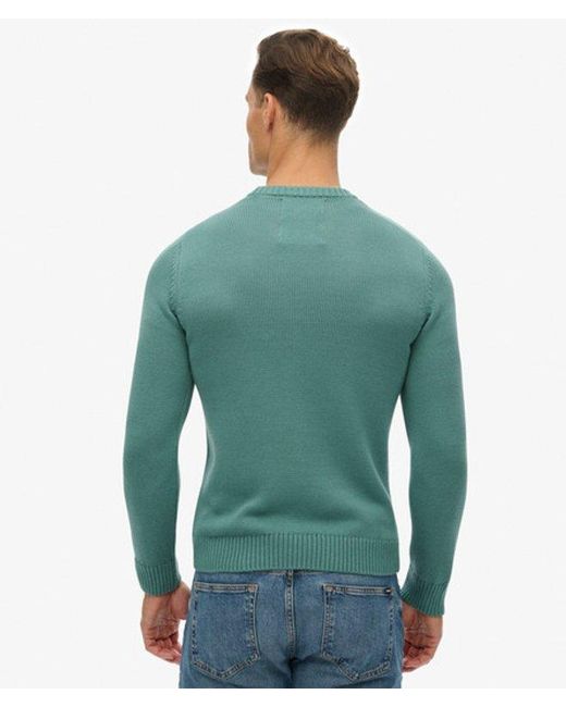 Superdry Green & Co Preppy Cotton Jumper for men