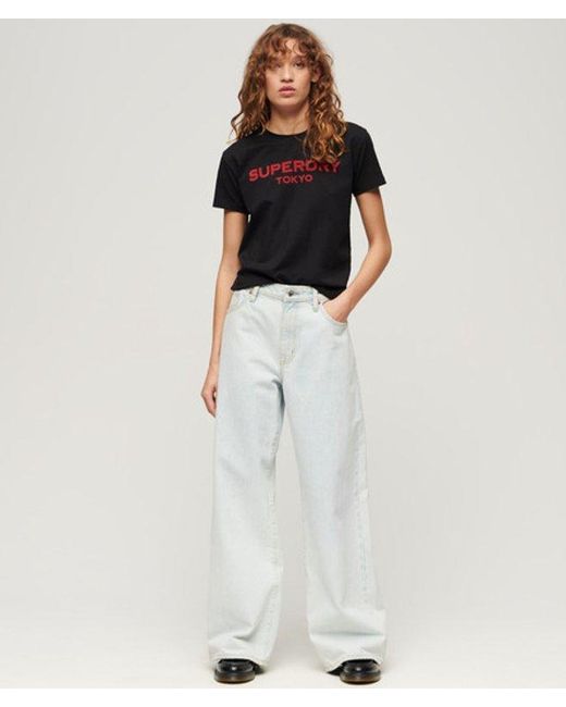 Superdry Black & Co Sport Luxe Graphic T-shirt