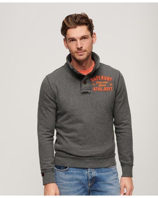 Pull superdry gris sale
