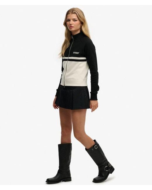 Superdry Black Mini Pleated Skort