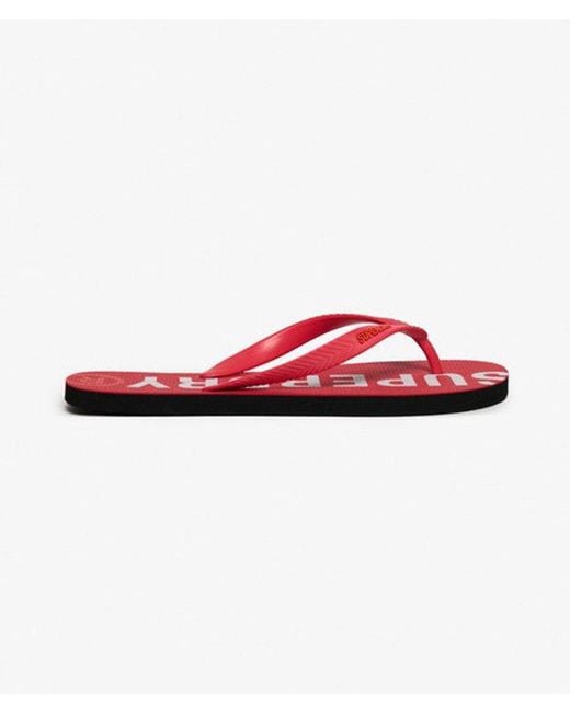 Superdry Red & Co Core Essential Flip Flops for men