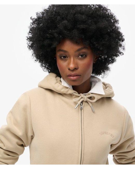 Superdry Natural & Co Borg Lined Zip Hoodie