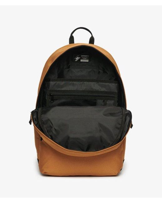 Superdry Orange & Co Logo Badge Patched Montana Backpack
