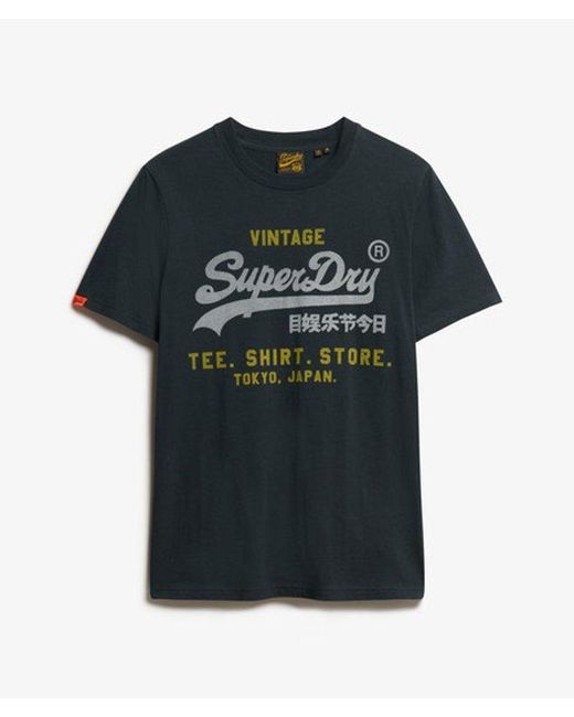 Superdry Black & Co Vintage Logo Heritage Relaxed T-shirt for men