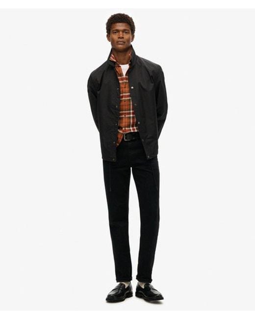 Superdry Black Surplus Otto Coach Jacket for men