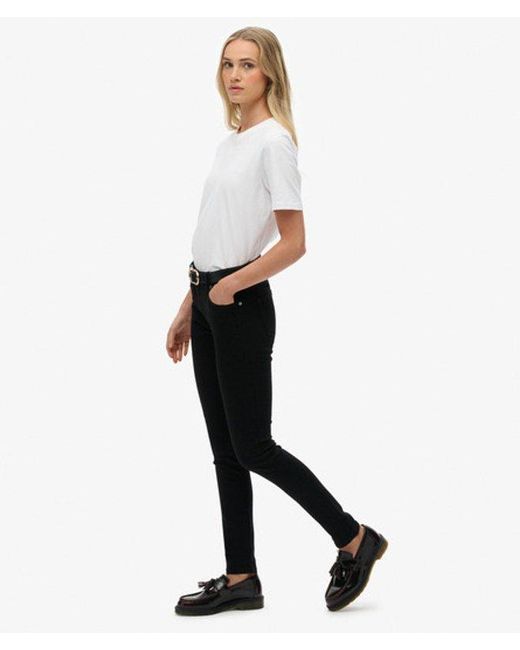 Superdry White & Co Organic Cotton Mid Rise Skinny Jeans