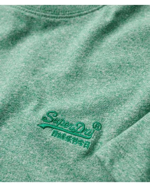 Superdry Green & Co Slim Fit Organic Cotton Essential Logo T-shirt for men