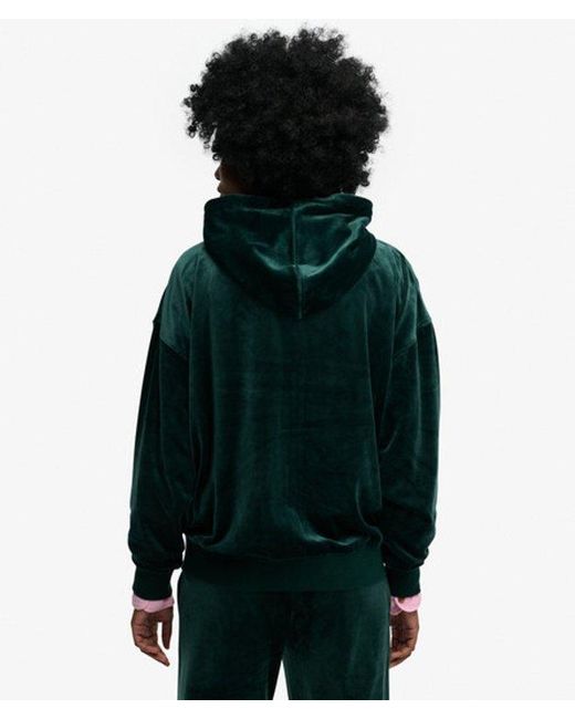 Superdry Green & Co Country Club Velour Zip Hoodie