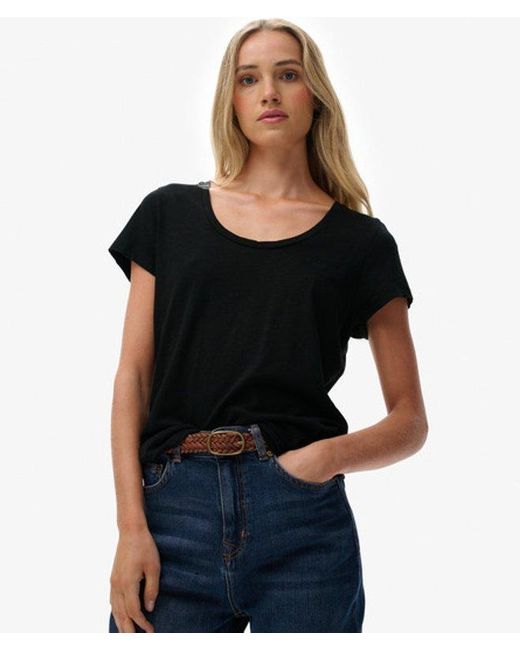 Superdry Black & Co Studios Scoop Neck T-shirt
