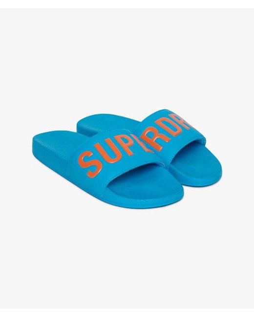 Superdry Blue & Co Pool Sliders for men