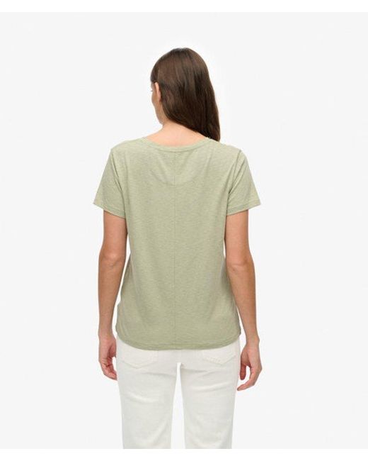 Superdry Gray & Co Studios Slub Embroidered T-shirt