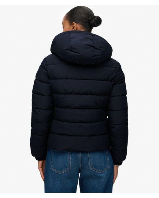 Superdry Blue & Co Hooded Spirit Sports Puffer Jacket