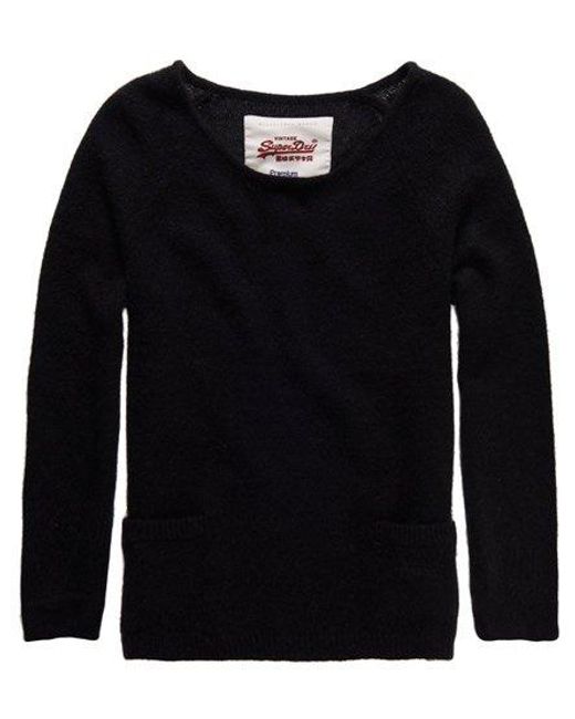 Superdry Pocket Long Sleeve Crew - T-Shirt A Maniche Lunghe Donna Con Tasca, Cotone Morbido, Casual Chic - 2