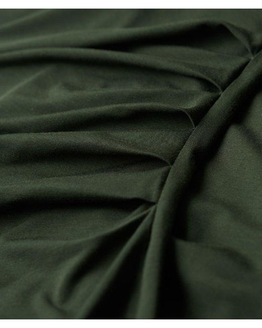 Superdry Green & Co Ruched Jersey Midi Dress