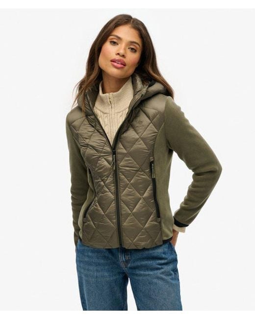 Superdry Green Hooded Heritage Storm Jacket