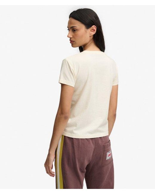 Superdry White & Co Athletic Essentials Fitted Graphic T-shirt