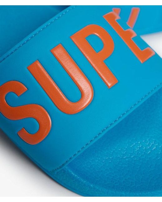 Superdry Blue & Co Pool Sliders for men