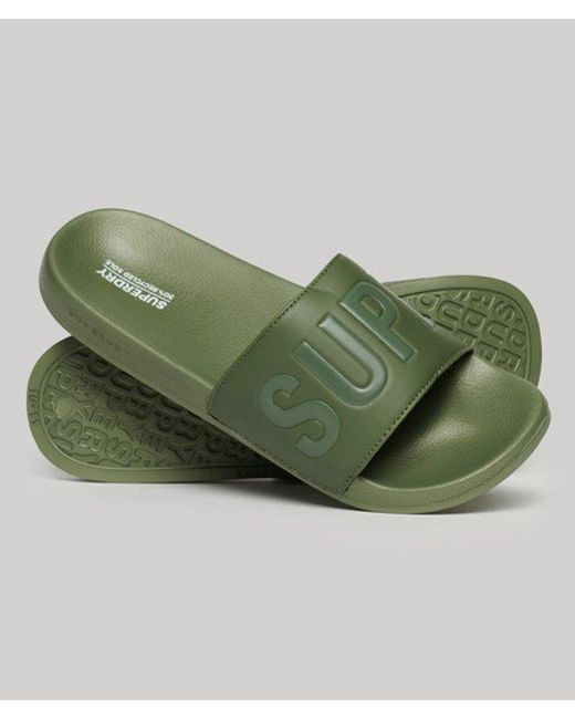 Superdry Green & Co Core Pool Sliders for men