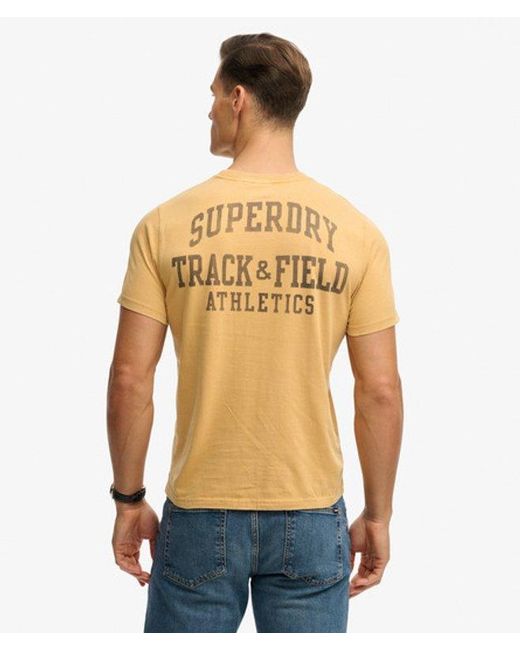 Superdry Blue & Co Vintage Prep Relaxed Pocket T-shirt for men