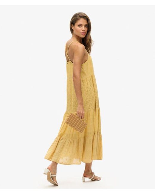 Superdry Metallic & Co Vintage Lace Cami Maxi Dress