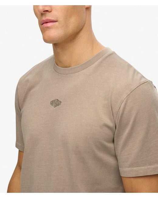 Superdry Brown & Co Micro Logo T-shirt for men